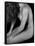 Female Nude Sitting with Face Covered by Long Hair-Winfred Evers-Framed Stretched Canvas