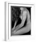 Female Nude Sitting with Face Covered by Long Hair-Winfred Evers-Framed Premium Photographic Print