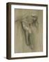 Female Nude Study (Chalk on Paper)-John Robert Dicksee-Framed Giclee Print