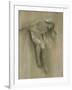 Female Nude Study (Chalk on Paper)-John Robert Dicksee-Framed Giclee Print