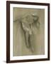 Female Nude Study (Chalk on Paper)-John Robert Dicksee-Framed Giclee Print