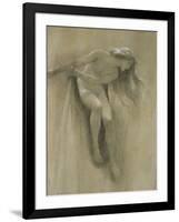 Female Nude Study (Chalk on Paper)-John Robert Dicksee-Framed Giclee Print