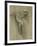 Female Nude Study (Chalk on Paper)-John Robert Dicksee-Framed Giclee Print