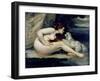 Female Nude with a Dog-Gustave Courbet-Framed Giclee Print