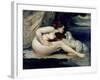 Female Nude with a Dog-Gustave Courbet-Framed Giclee Print