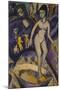 Female Nude with Badezuber; Weiblicher Akt Mit Badezuber-Ernst Ludwig Kirchner-Mounted Giclee Print