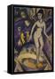 Female Nude with Badezuber; Weiblicher Akt Mit Badezuber-Ernst Ludwig Kirchner-Framed Stretched Canvas