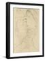 Female Nude with Bent Arm-Gustav Klimt-Framed Giclee Print