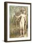 Female Nude with Death as a Skeleton, 1897-Armand Rassenfosse-Framed Giclee Print