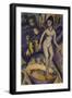 Female Nude with Hot Tub, 1912-Ernst Ludwig Kirchner-Framed Giclee Print