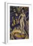 Female Nude with Hot Tub, 1912-Ernst Ludwig Kirchner-Framed Giclee Print