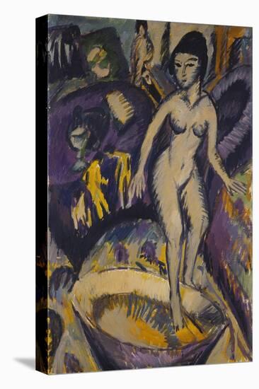 Female Nude with Hot Tub, 1912-Ernst Ludwig Kirchner-Stretched Canvas
