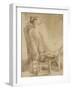 Female Nude-Rembrandt van Rijn-Framed Giclee Print