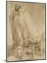 Female Nude-Rembrandt van Rijn-Mounted Giclee Print