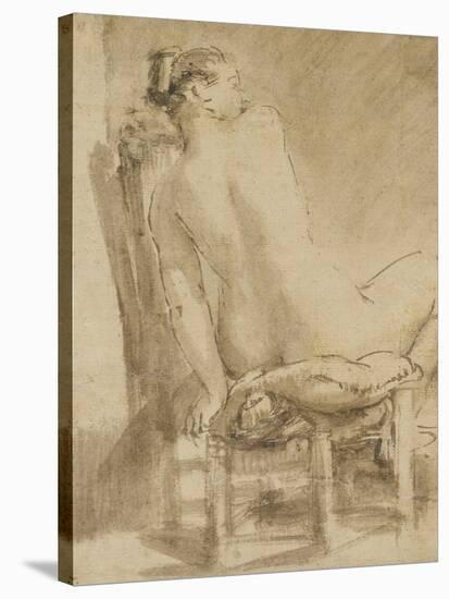 Female Nude-Rembrandt van Rijn-Stretched Canvas