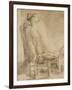 Female Nude-Rembrandt van Rijn-Framed Giclee Print