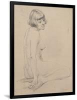 Female nude-Albert Williams-Framed Premium Giclee Print