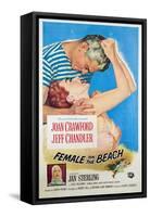 Female on the Beach, Jeff Chandler, Joan Crawford, Jan Sterling, 1955-null-Framed Stretched Canvas