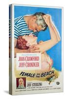 Female on the Beach, Jeff Chandler, Joan Crawford, Jan Sterling, 1955-null-Stretched Canvas