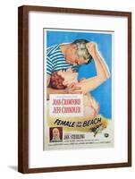 Female on the Beach, Jeff Chandler, Joan Crawford, Jan Sterling, 1955-null-Framed Art Print