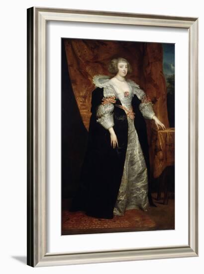 Female Portrait, 17th Century-Sir Anthony Van Dyck-Framed Giclee Print