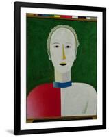 Female Portrait, 1928-32-Kasimir Malevich-Framed Giclee Print