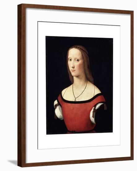 Female Portrait, C1500-C1506-Lorenzo Costa-Framed Giclee Print
