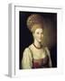 Female Portrait in Russian Dress, 1784-Ivan Argunov-Framed Giclee Print