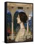 Female portrait, in the portico. 1905-Franz von Stuck-Framed Stretched Canvas