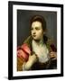 Female Portrait, Prolonged-Jacopo Robusti Tintoretto-Framed Giclee Print