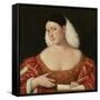 Female Portrait-Bernardino Licinio-Framed Stretched Canvas