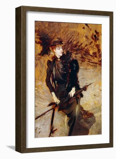 Female Portrait-Giovanni Boldini-Framed Giclee Print