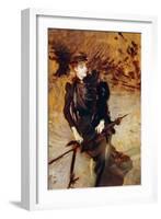 Female Portrait-Giovanni Boldini-Framed Giclee Print