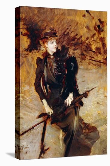 Female Portrait-Giovanni Boldini-Stretched Canvas