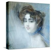 Female Portrait-Giovanni Boldini-Stretched Canvas