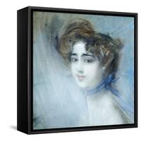 Female Portrait-Giovanni Boldini-Framed Stretched Canvas