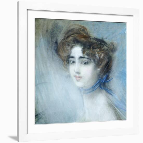 Female Portrait-Giovanni Boldini-Framed Giclee Print