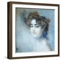 Female Portrait-Giovanni Boldini-Framed Giclee Print