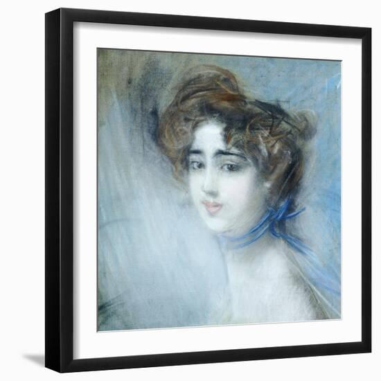 Female Portrait-Giovanni Boldini-Framed Giclee Print