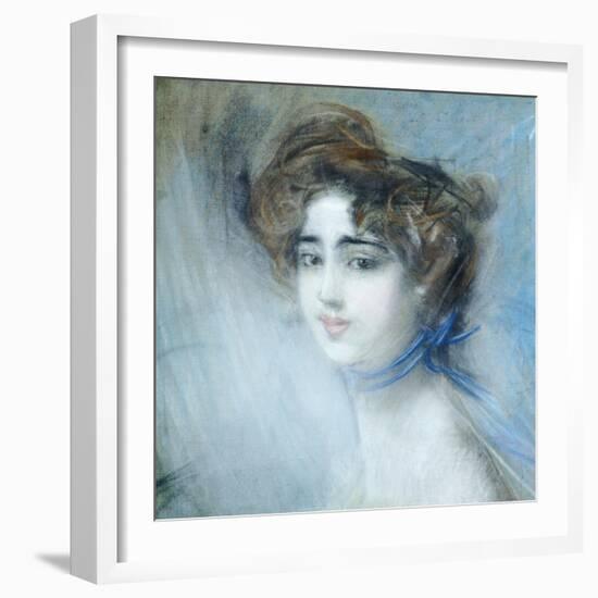 Female Portrait-Giovanni Boldini-Framed Giclee Print