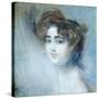 Female Portrait-Giovanni Boldini-Stretched Canvas