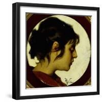 Female Profile-Aleardo Villa-Framed Giclee Print