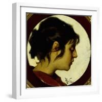 Female Profile-Aleardo Villa-Framed Giclee Print