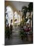 Female Reed Trio Playing to Diners at the Santo Angel Restaurant, Plaza Vieja, Old Havana-John Harden-Mounted Photographic Print