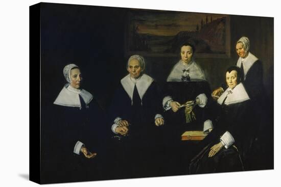 Female Regents of the Men's Nursing Home in Haarlem-Frans Hals-Stretched Canvas