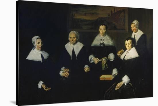 Female Regents of the Men's Nursing Home in Haarlem-Frans Hals-Stretched Canvas