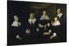 Female Regents of the Men's Nursing Home in Haarlem-Frans Hals-Stretched Canvas