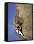 Female Rock Climber-null-Framed Stretched Canvas