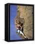 Female Rock Climber-null-Framed Stretched Canvas