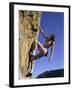 Female Rock Climber-null-Framed Photographic Print